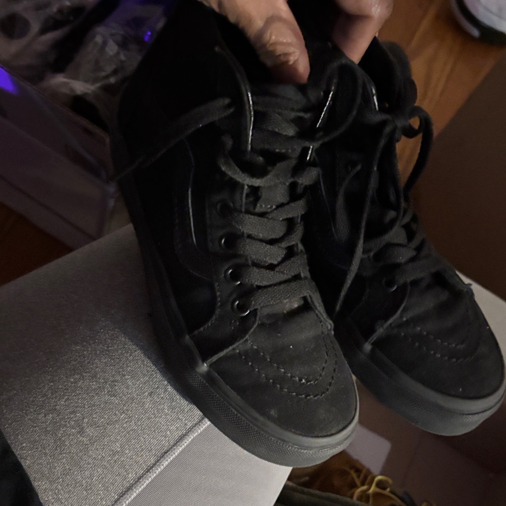 Vans Kids Black High-Top Sneakers